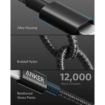 Anker USB C to Lightning Cable - Fast Charging & Durable