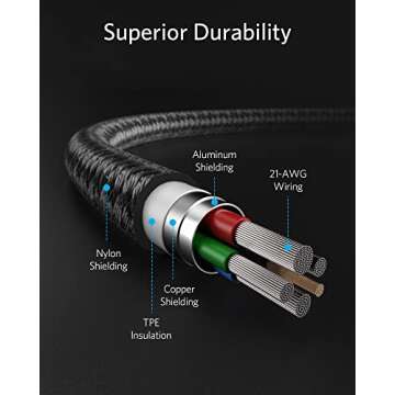 Anker USB C to Lightning Cable - Fast Charging & Durable