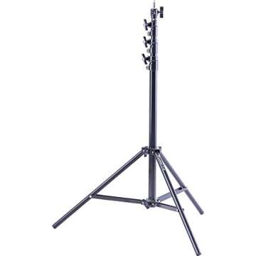 Flashpoint Pro Air-Cushioned Heavy-Duty Light Stand (Black, 9.5')
