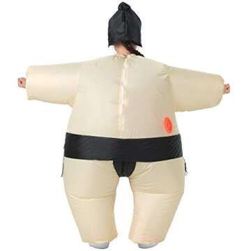 YEAHBEER Inflatable Costume for Kids Sumo Wrestler Suit Inflatable Costume,Sumo Wrestler Costume Kids,Funny Blow up Costume Sumo Children Inflatable Costumes Halloween Cosplay Costumes