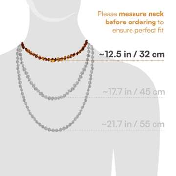 Baltic Amber Necklace - Authentic Teething Relief for Kids