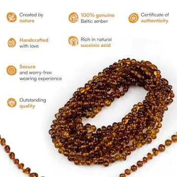 Baltic Amber Necklace - Authentic Teething Relief for Kids