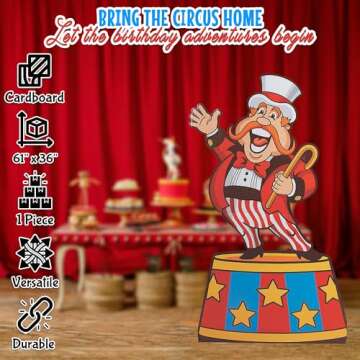 Fun Express Circus Ring Leader Cardboard Stand-Up - Carnival Party Decor