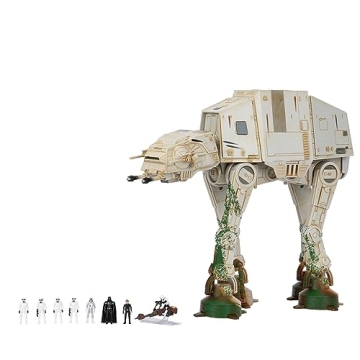 STAR WARS Micro Galaxy Squadron at-at Walker (Endor) Amazon Exclusive - 10-Inch Vehicle with Lights,...