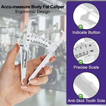 Accu-Measure Body Fat Caliper for Accurate Body Fat Measurement