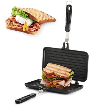 SOUJOY Sandwich Maker: Non-stick Grill Panini Maker for All Cooking