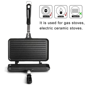 SOUJOY Sandwich Maker Non-stick Panini Grill Ideal for Kitchen