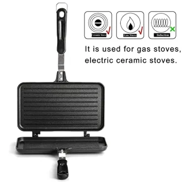 SOUJOY Sandwich Maker Non-stick Panini Grill Ideal for Kitchen