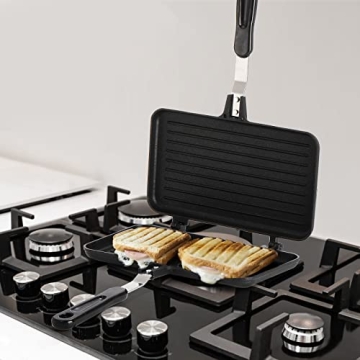 SOUJOY Sandwich Maker Non-stick Panini Grill Ideal for Kitchen