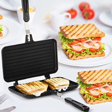 SOUJOY Sandwich Maker Non-stick Panini Grill Ideal for Kitchen