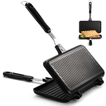 SOUJOY Sandwich Maker Non-stick Panini Grill Ideal for Kitchen