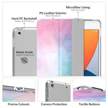 MoKo iPad 10.2 Case - Slim Stand Cover with Auto Wake