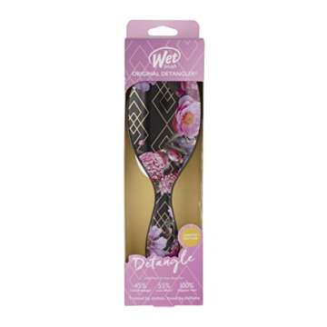 Wet Brush Revelation Original Detangler Brush - Dark Floral - All Hair Types - Ultra-Soft IntelliFlex Bristles Glide Through Tangles with Ease - Protects Against Split Ends