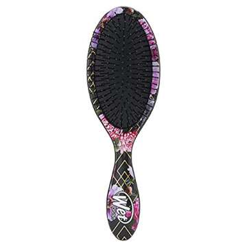 Wet Brush Revelation Original Detangler Brush - Dark Floral - All Hair Types - Ultra-Soft IntelliFlex Bristles Glide Through Tangles with Ease - Protects Against Split Ends