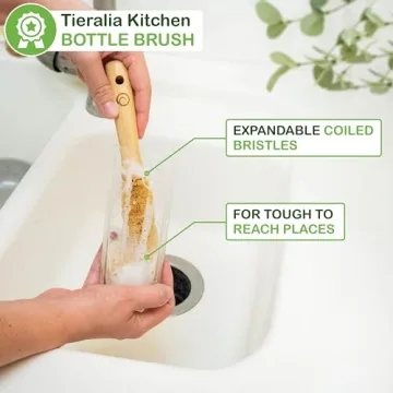 Buy Tieralia Eco-Friendly Bamboo Dish Brush Set Now