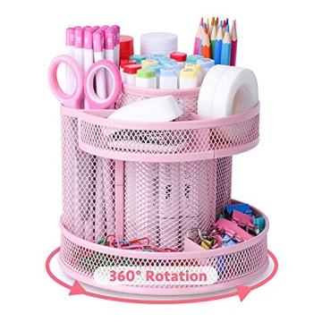 Cute Spinning Desk Organizer for Efficient Office Solutions