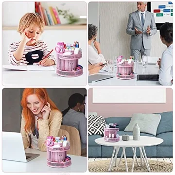 Cute Spinning Desk Organizer for Efficient Office Solutions