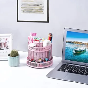 Cute Spinning Desk Organizer for Efficient Office Solutions