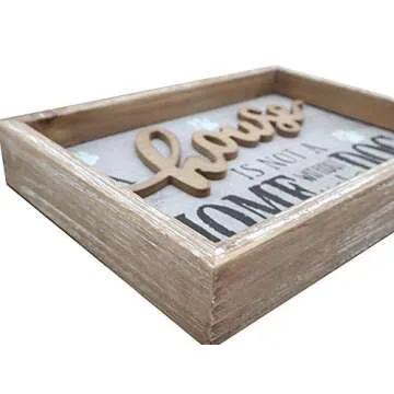 Parisloft Rustic Wooden Dog Sign for Pet Lovers