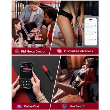 LOVENSE Exomoon Mini Bullet Vibrator Bluetooth Secret Lipstick Vibrator, Waterproof Nipple, Clitoris & G Spot Massager for Women, Small Portable Vibrating & Massaging Adult Sex Toys for Couples