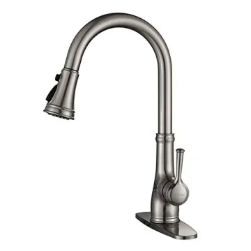 WEWE Kitchen Faucet - Stylish & Durable Brushed Nickel Pull Down Design