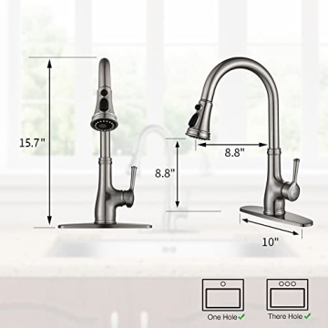 Stylish WEWE Kitchen Faucet - Easy Installation & Eco-Friendly