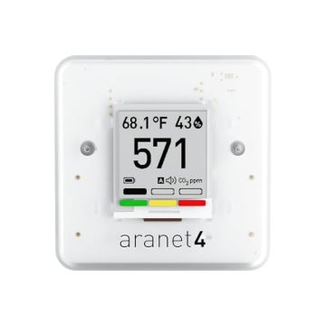 SAF Aranet4 Home: Wireless Indoor Air Quality Monitor for Office or School (CO2, Temperature, Humidi...