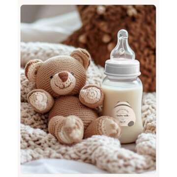 MUNBYN Cute Panda Thermal Labels - 200 Stickers Roll