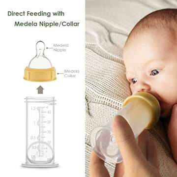 Maymom 1.5 Oz Breastmilk Storage Containers - 4 Pack