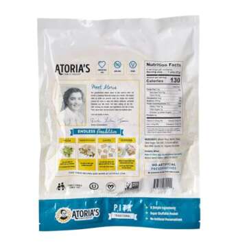 Atoria's Family Bakery Traditional Pita | Non-GMO, Vegan (8 Pack, 48 Flatbreads Total) 8-Packs of 6 ...