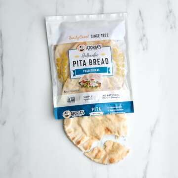 Atoria's Pita - Vegan, Non-GMO, Perfect for Every Meal