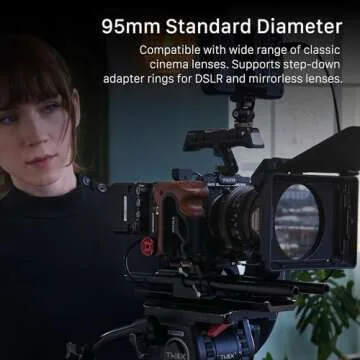 Tilta Mirage Matte Box VND Kit | Includes 95mm Variable ND Filter | 4" x 5.6" and New 95mm Circular Filters | 67/72/77/82mm Adapter Rings | Lightweight | Cartridge Filter Design