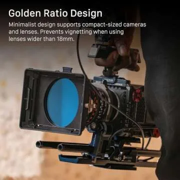 Tilta Mirage Matte Box VND Kit | Includes 95mm Variable ND Filter | 4" x 5.6" and New 95mm Circular Filters | 67/72/77/82mm Adapter Rings | Lightweight | Cartridge Filter Design