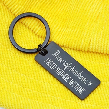 TOS Drive Safe Keychain Gift for Boyfriend Husband