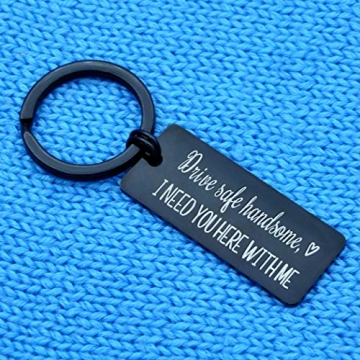 TOS Drive Safe Keychain Gift for Boyfriend Husband