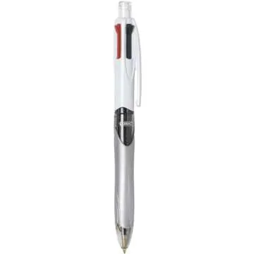 BIC 4-Color 3+1 Ballpoint Pens and Pencil, Medium Point (1.0 mm), Assorted Colors, 1-Count Pack, Pens for School and Office Supplies
