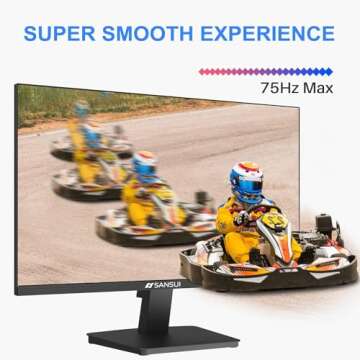 SANSUI 22" 1080p FHD Monitor with HDMI & VGA Ports