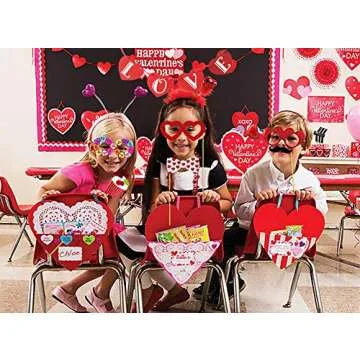 Valentines Day Photo Booth Props 35 PCS DIY Funny Disguise Props Valentines Day Decorations with Love Banner - Valentines Photography Props Wedding Photo Props