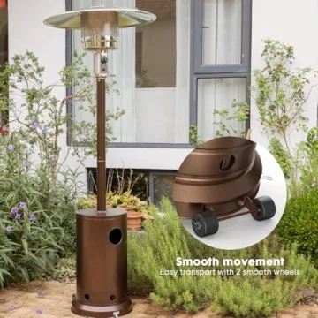 48,000 BTU Propane Patio Heater with Wheels