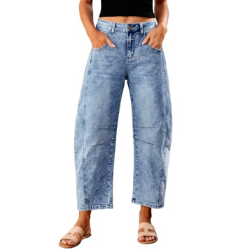 GRAPENT Trousers Pants for Women Trouser Jeans for Women Relaxed Fit Jeans for Women Baggy Womens Je...