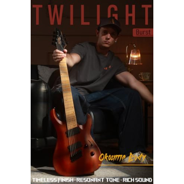 AKLOT Multi-Scale 7-String Electric Guitar with Pedal