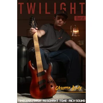 AKLOT Multi-Scale 7-String Electric Guitar with Pedal