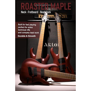 AKLOT Multi-Scale 7-String Electric Guitar with Pedal