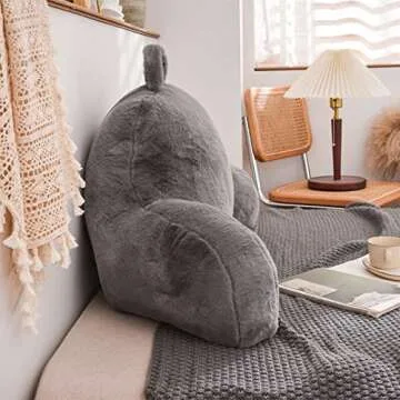 Faux Fur Reading Pillow - Comfort for Everyone