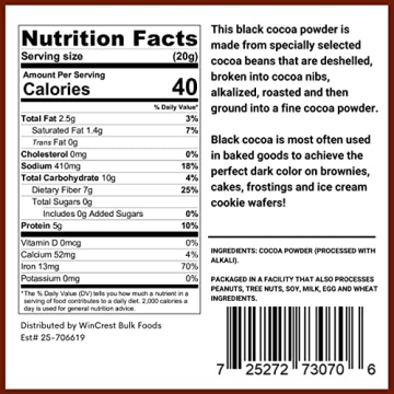 Premium Black Cocoa Powder for Gourmet Baking