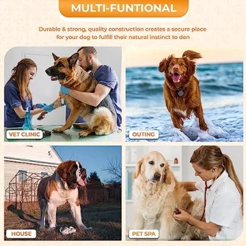 PayLessHere 42 Inch Large Dog Crate with Divider and Tray