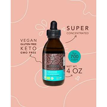 Organic Stevia Leaf Extract, 4 oz, for 700 Cups, Mayan Sweet