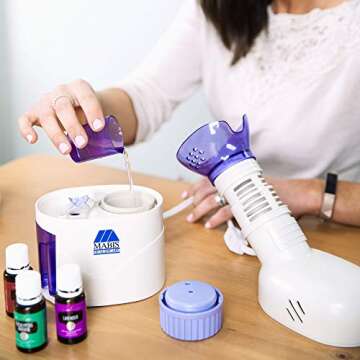 MABIS Facial Steamer for Sinus Relief and Aromatherapy