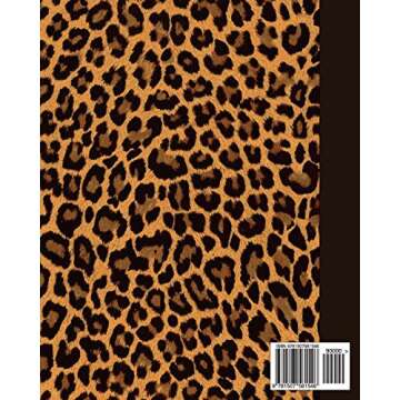 Leopard Print Composition Notebook: College Ruled & Perfect Bound