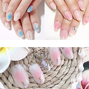 WOKOTO 10 Pcs Nail Ombre Brush Set for Artistry